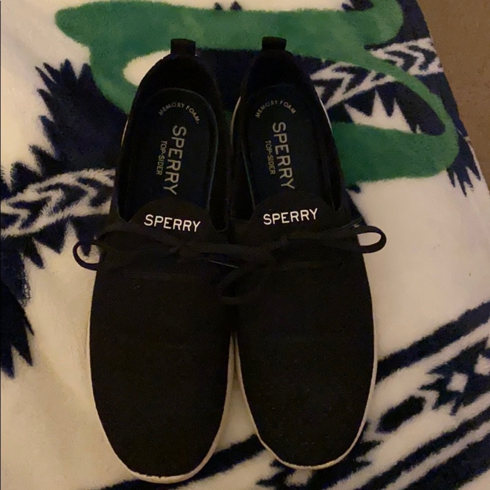 Black Sperry Shoes size 9
